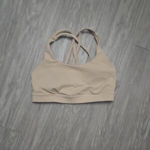 Lululemon Energy Bra 6 Tan Beige